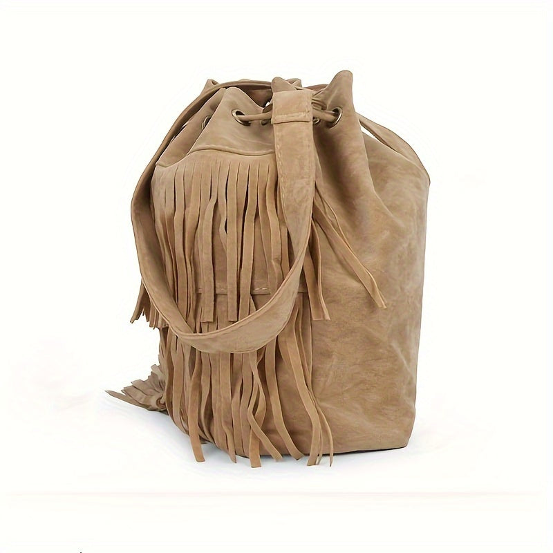 Bolso cubo con flecos Canyon