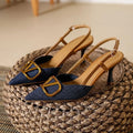 Valentina zapato slingback con tacón de aguja