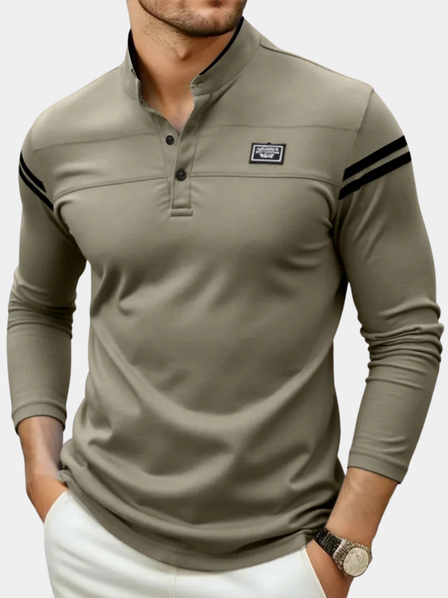CAMISETA DE MANGA LARGA MODERNA PARA HOMBRE