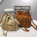 Bolso cubo con flecos Canyon