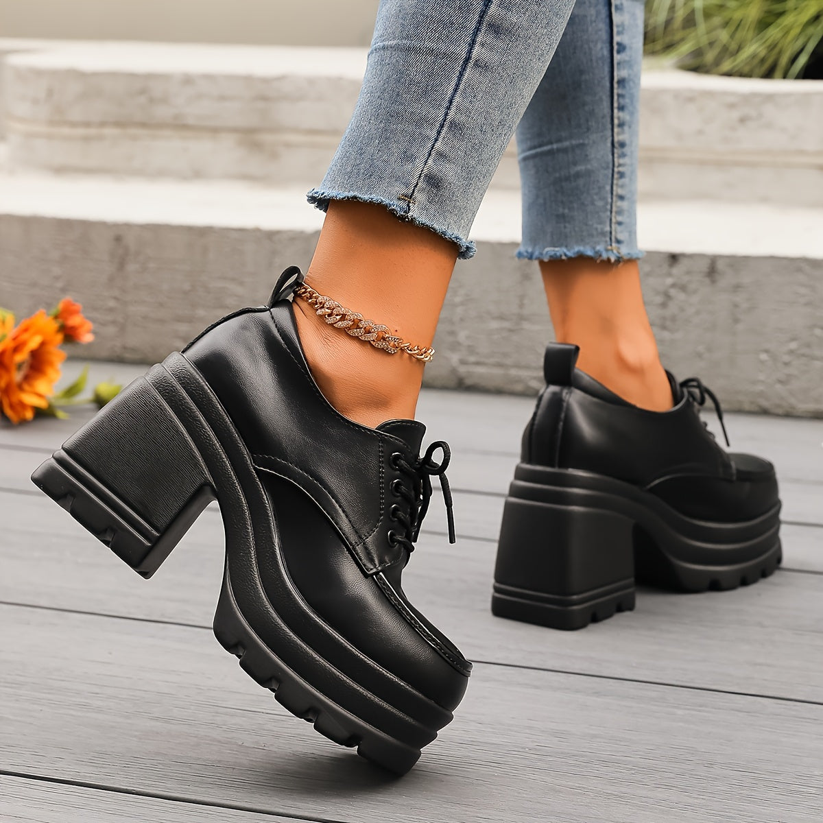 Oxfords de plataforma Vivienne
