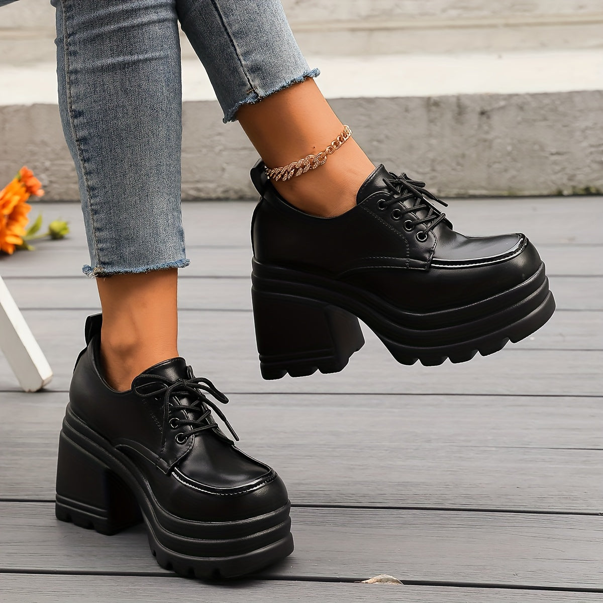 Oxfords de plataforma Vivienne