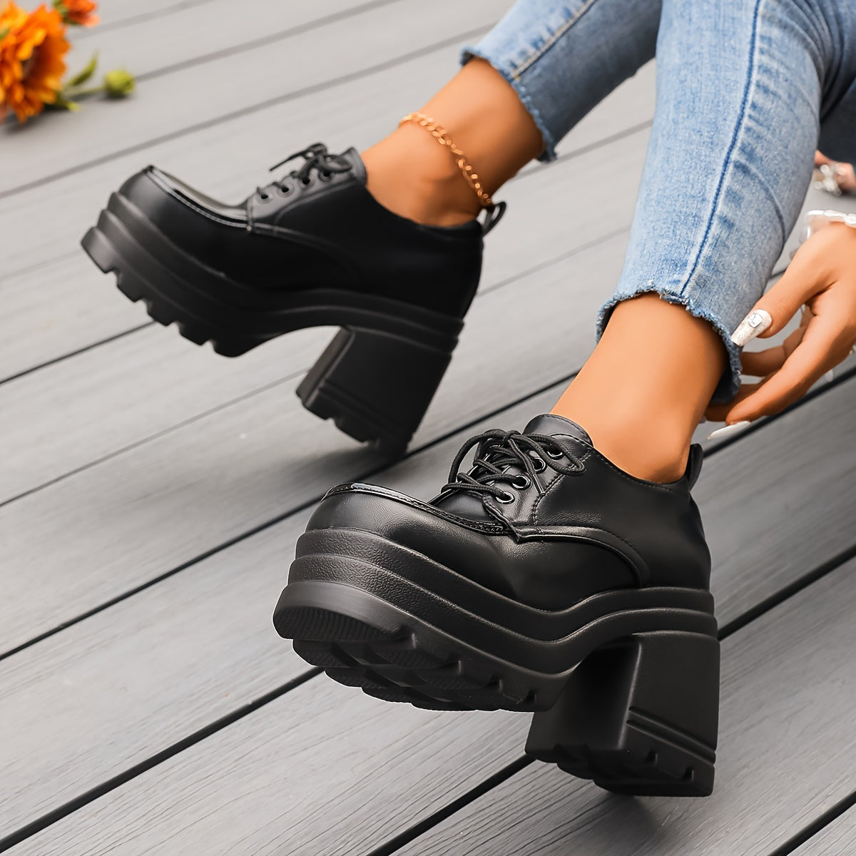 Oxfords de plataforma Vivienne