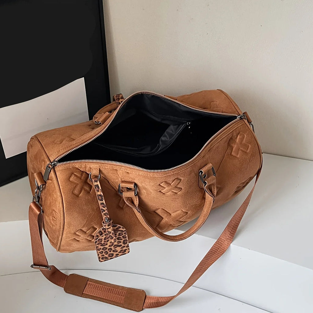 Bolso de fin de semana de gamuza Axis