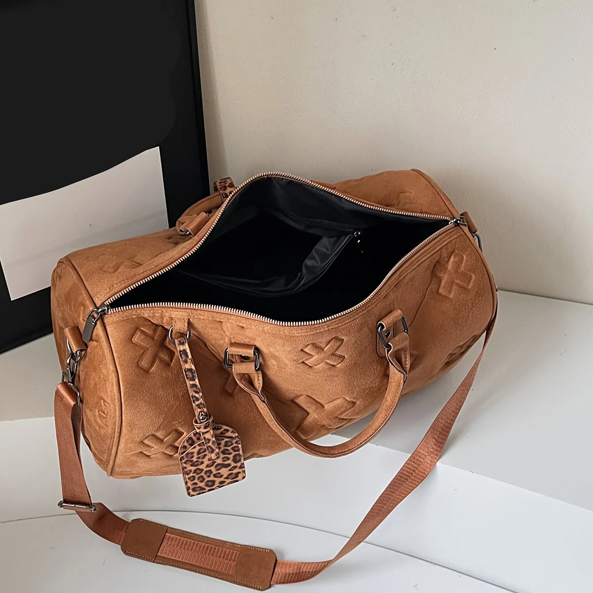 Bolso de fin de semana de gamuza Axis