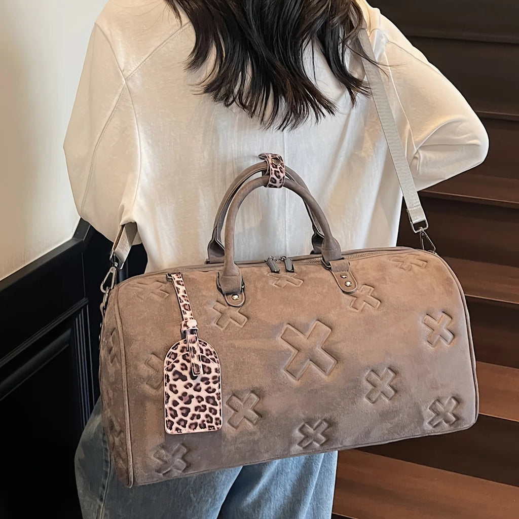 Bolso de fin de semana de gamuza Axis