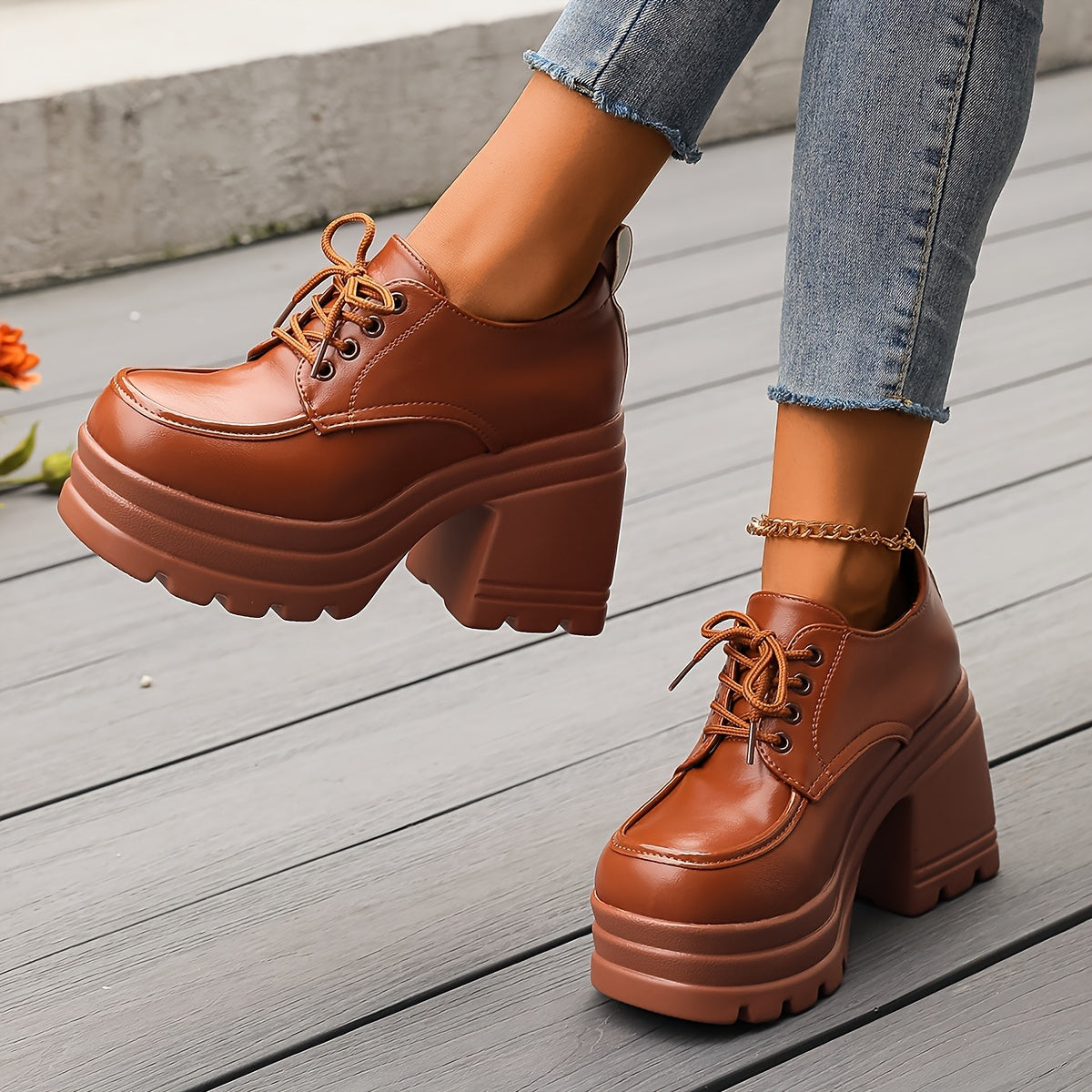 Oxfords de plataforma Vivienne