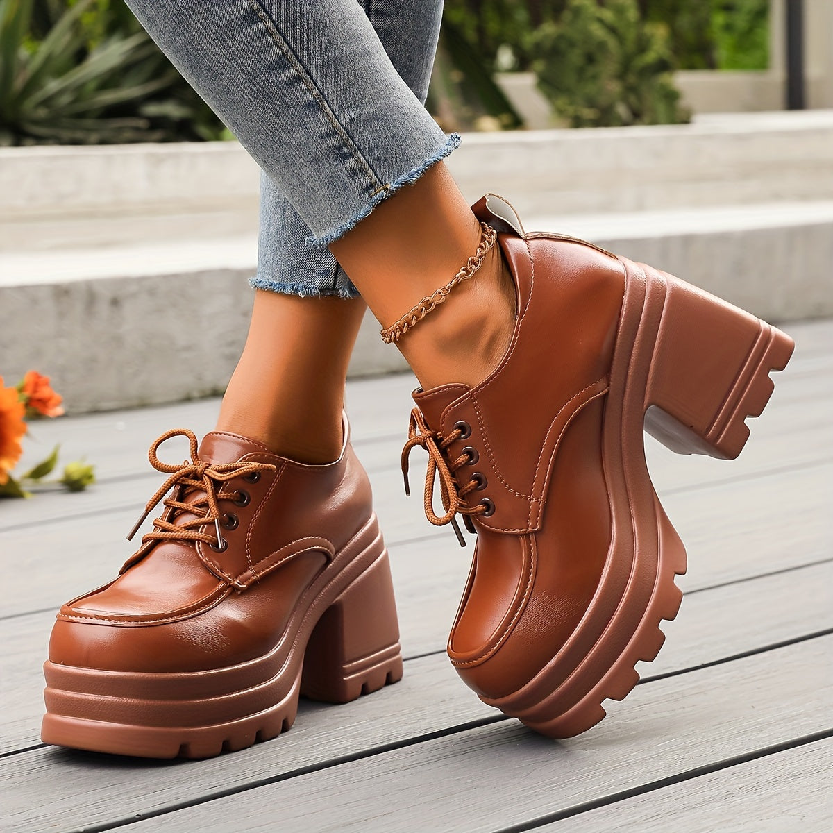 Oxfords de plataforma Vivienne