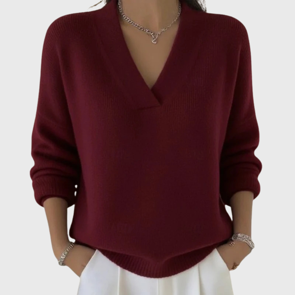 Noor | Jersey suave con escote en V