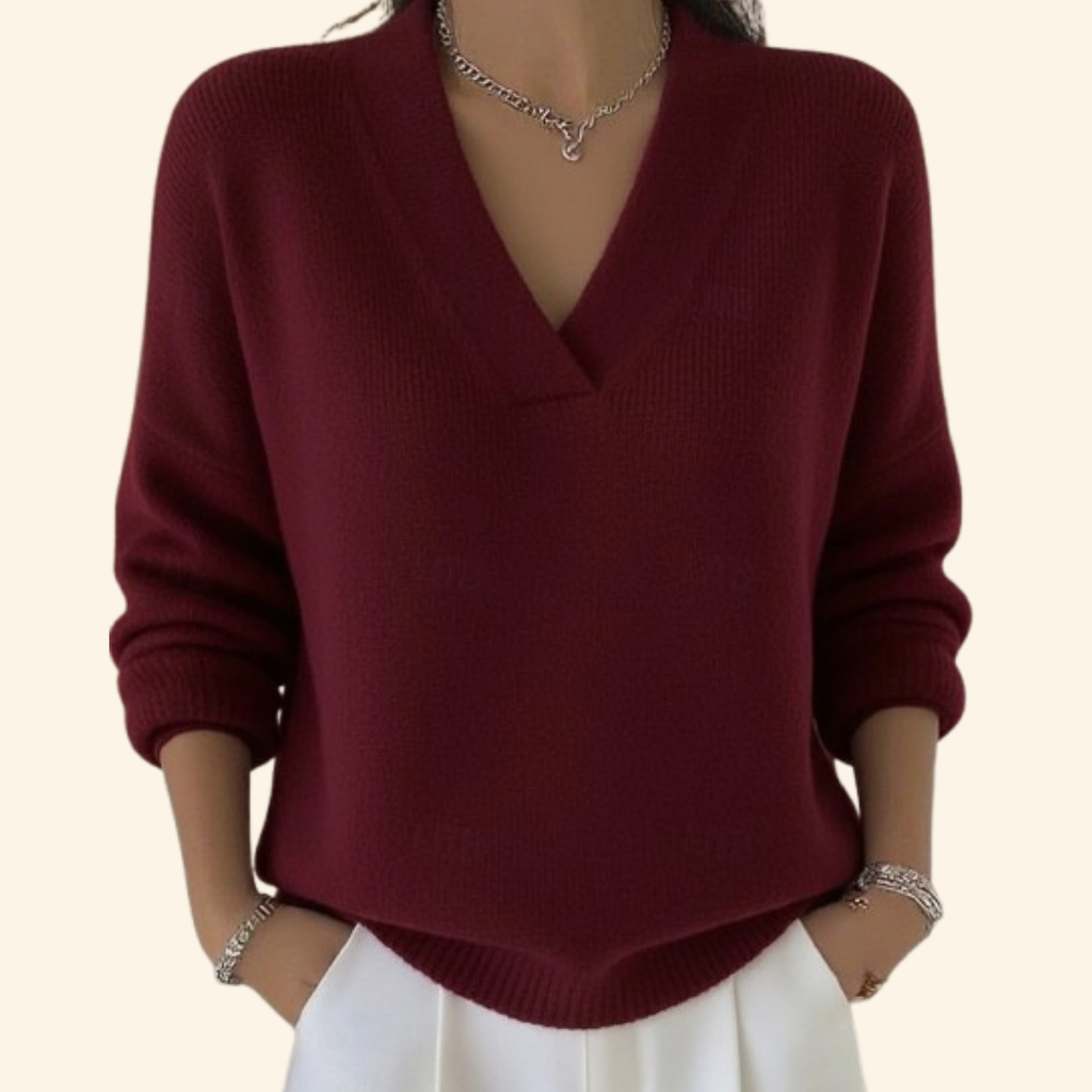 Noor | Jersey suave con escote en V