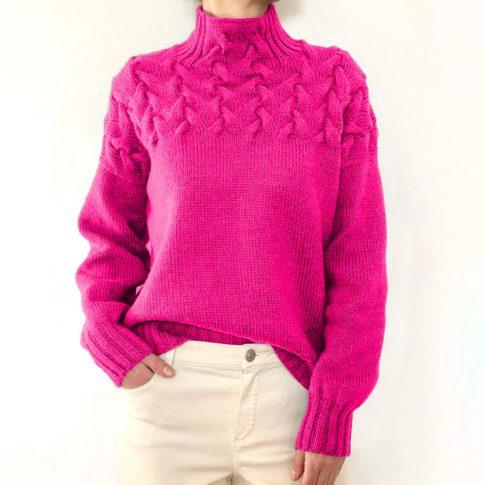 Loretta | Suéter de cuello alto suave y envolvente