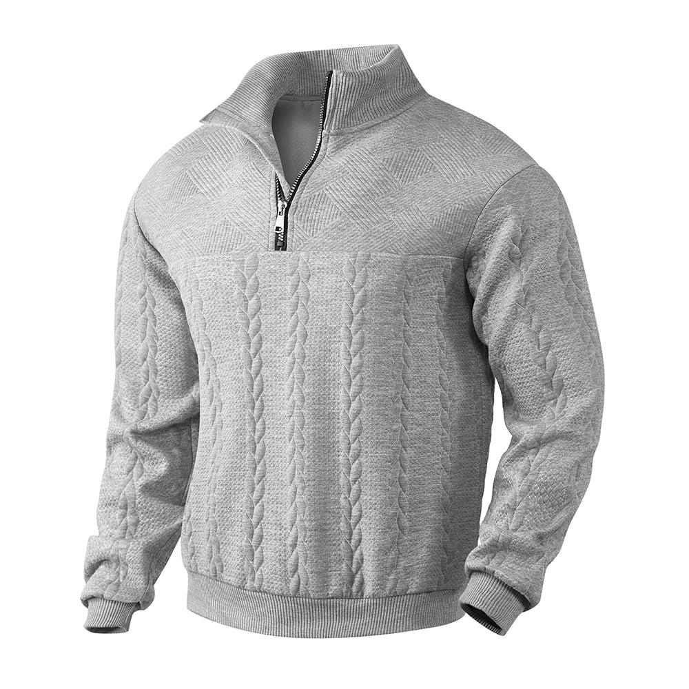 Henry | Sudadera premium con media cremallera