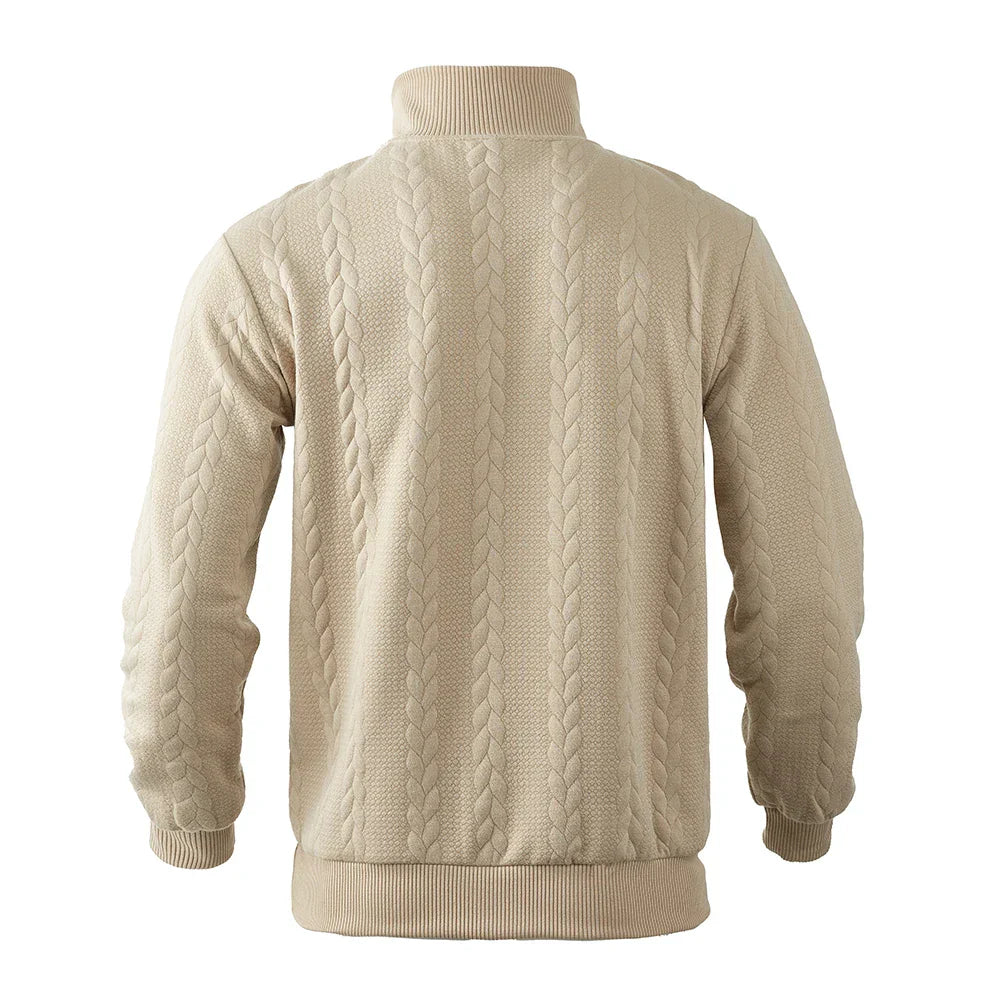 Henry | Sudadera premium con media cremallera