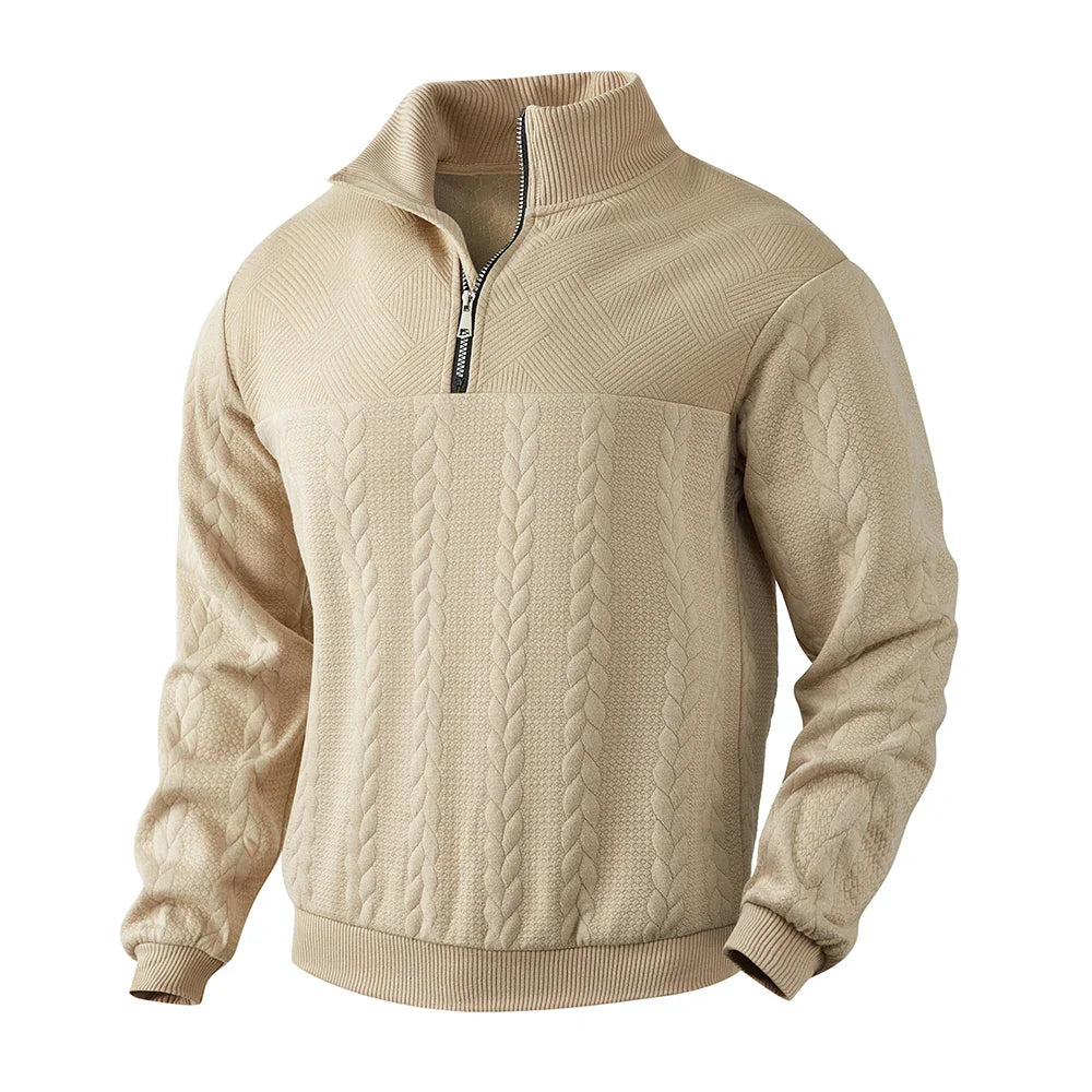 Henry | Sudadera premium con media cremallera