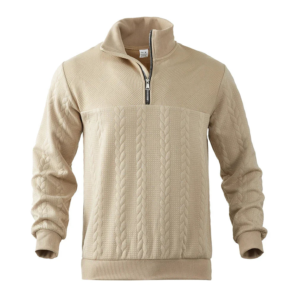Henry | Sudadera premium con media cremallera