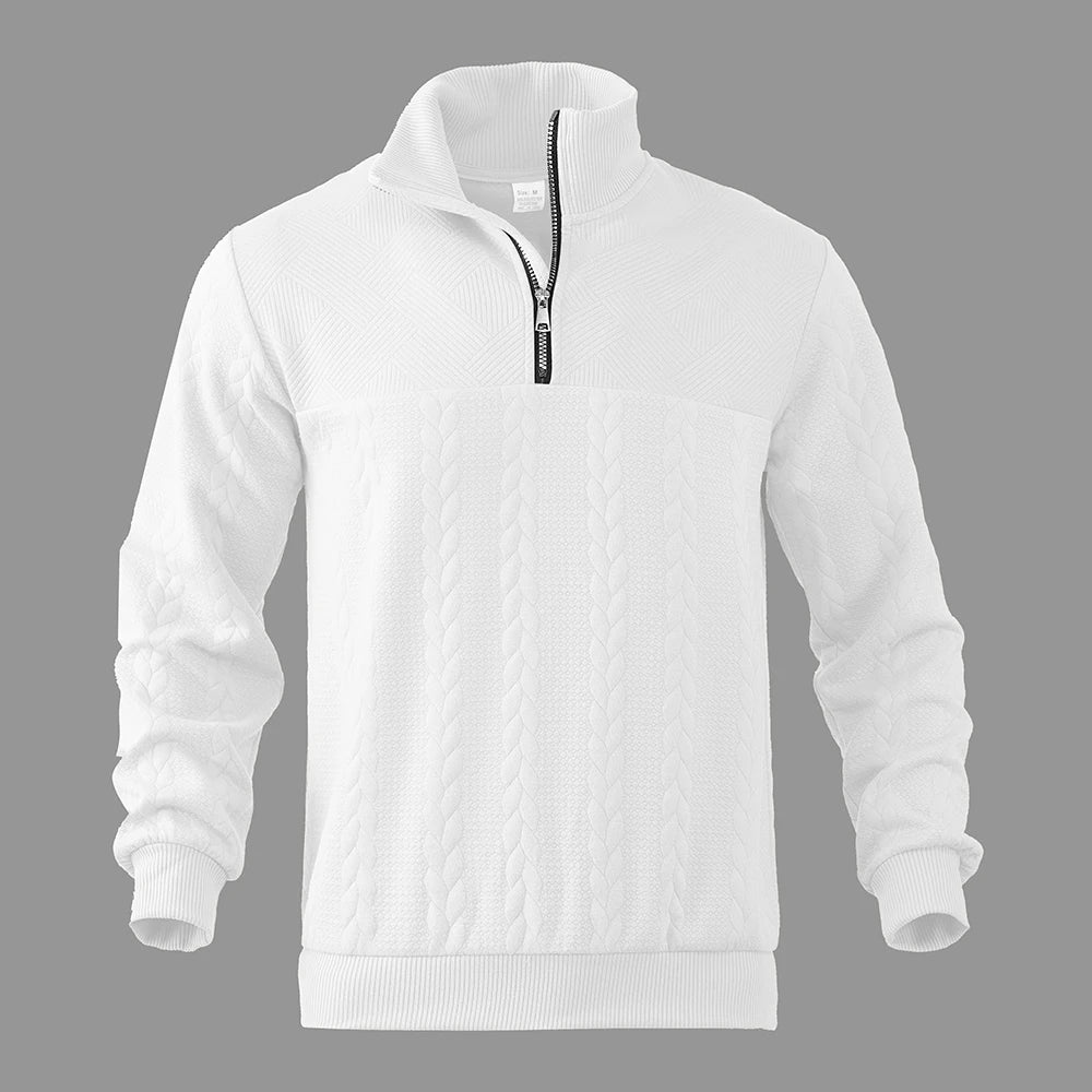 Henry | Sudadera premium con media cremallera