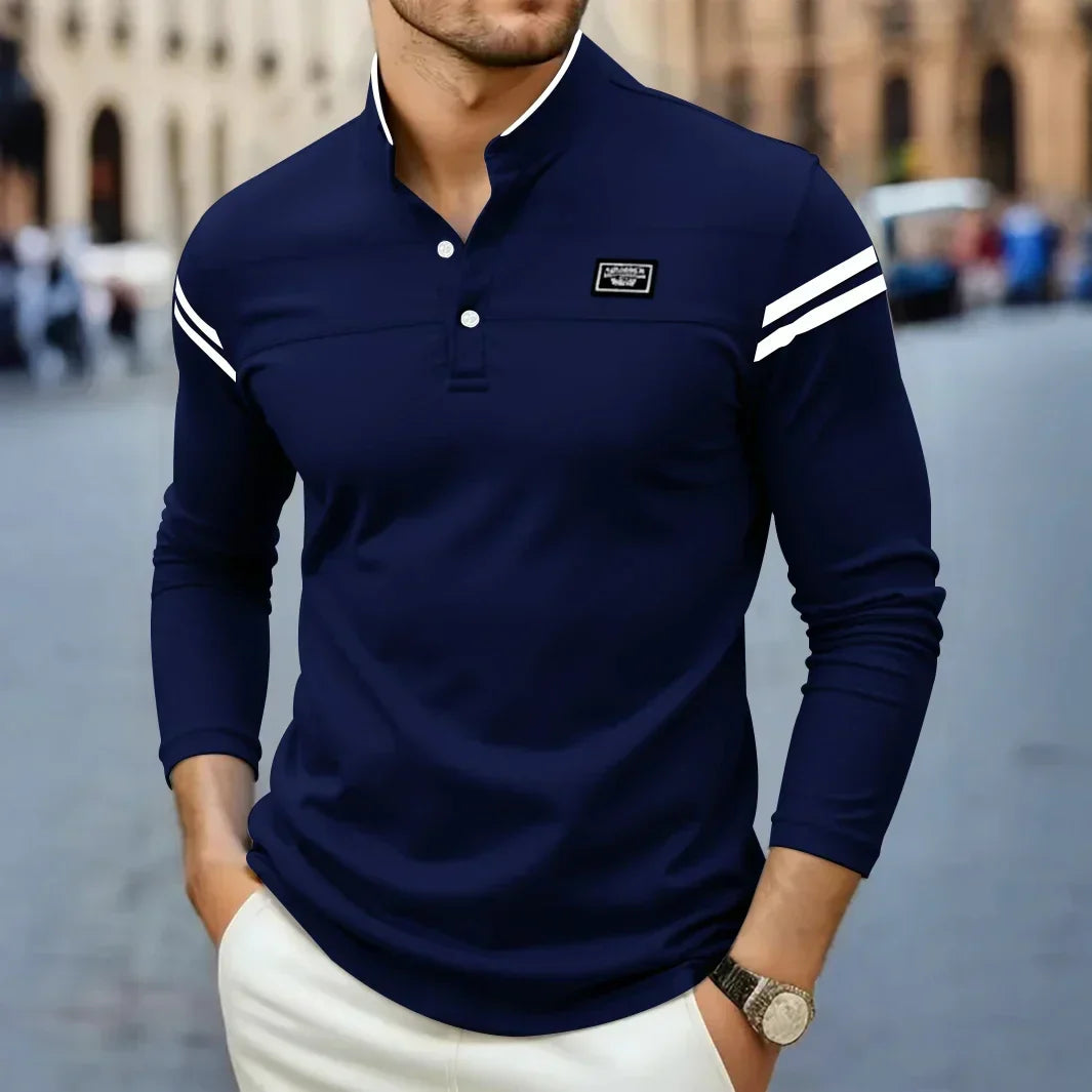 CAMISETA DE MANGA LARGA MODERNA PARA HOMBRE