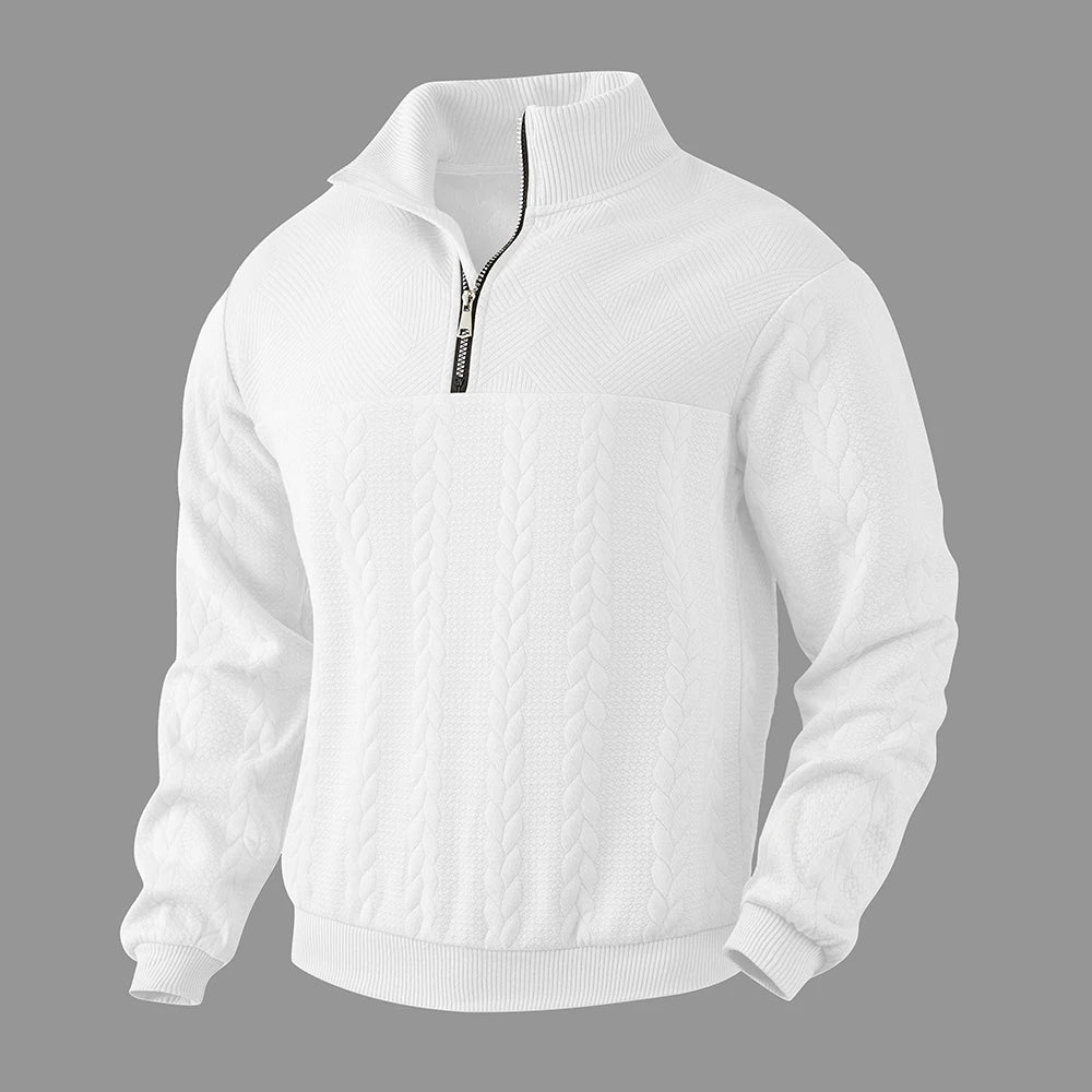 Henry | Sudadera premium con media cremallera