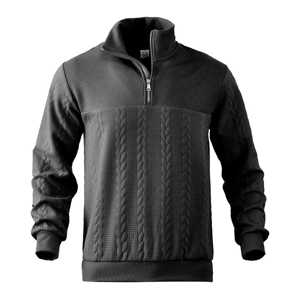 Henry | Sudadera premium con media cremallera