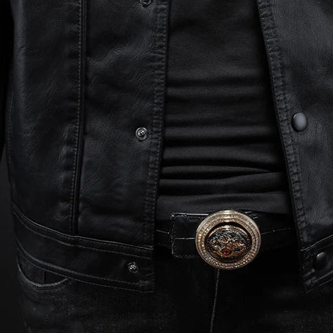 Chaqueta de cuero ligera