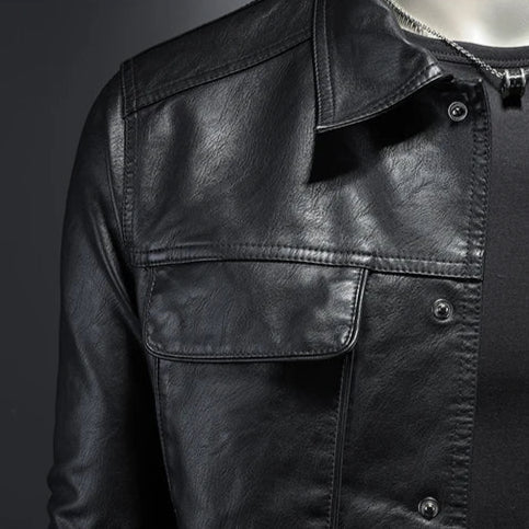 Chaqueta de cuero ligera