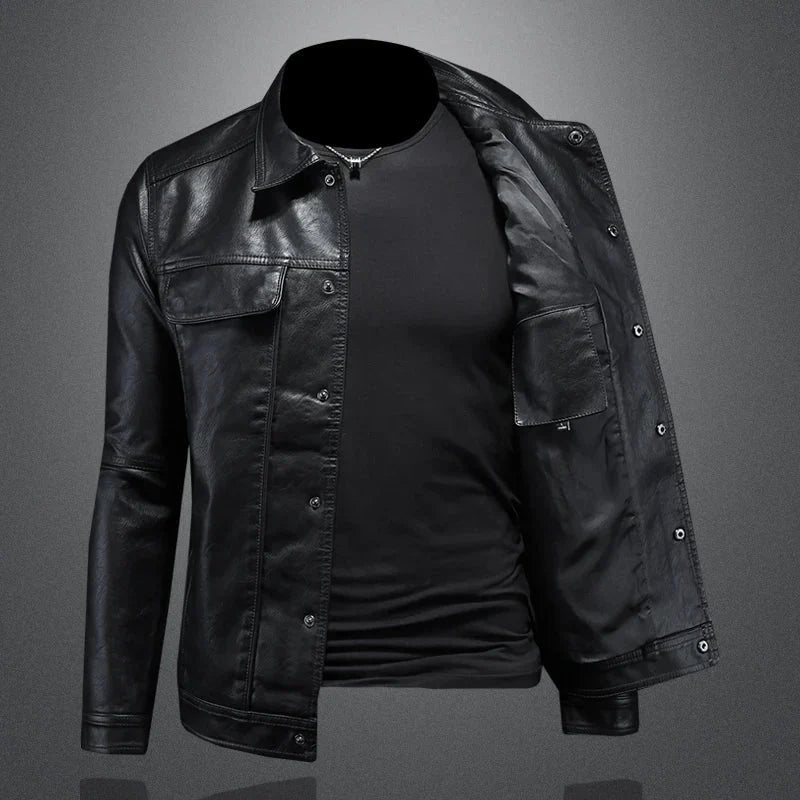 Chaqueta de cuero ligera
