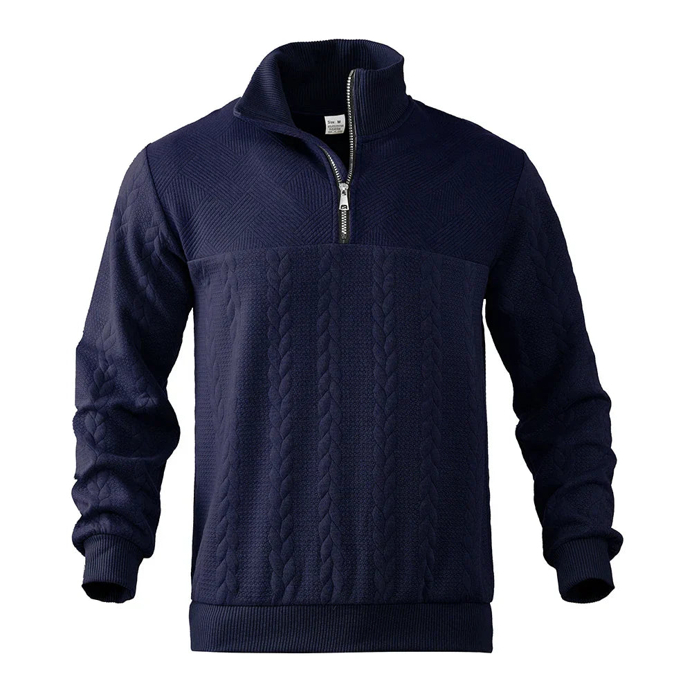 Henry | Sudadera premium con media cremallera