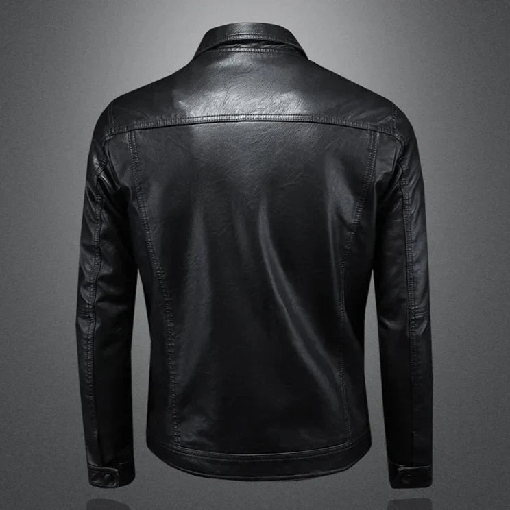 Chaqueta de cuero ligera