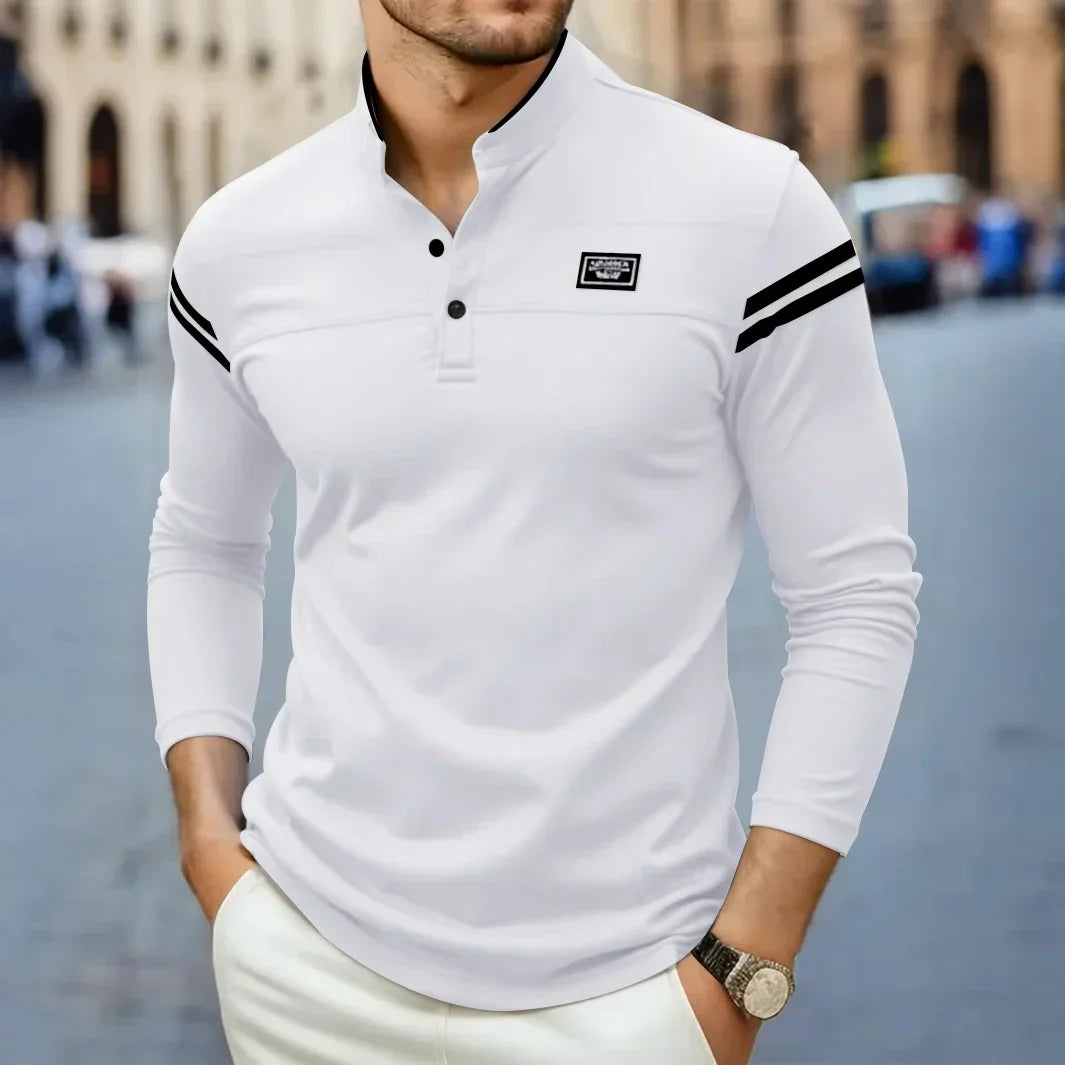 CAMISETA DE MANGA LARGA MODERNA PARA HOMBRE