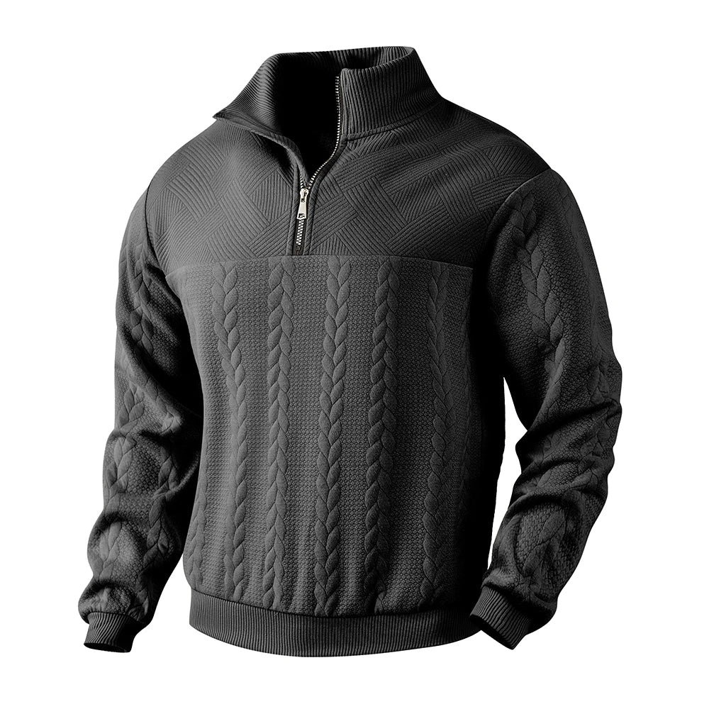 Henry | Sudadera premium con media cremallera