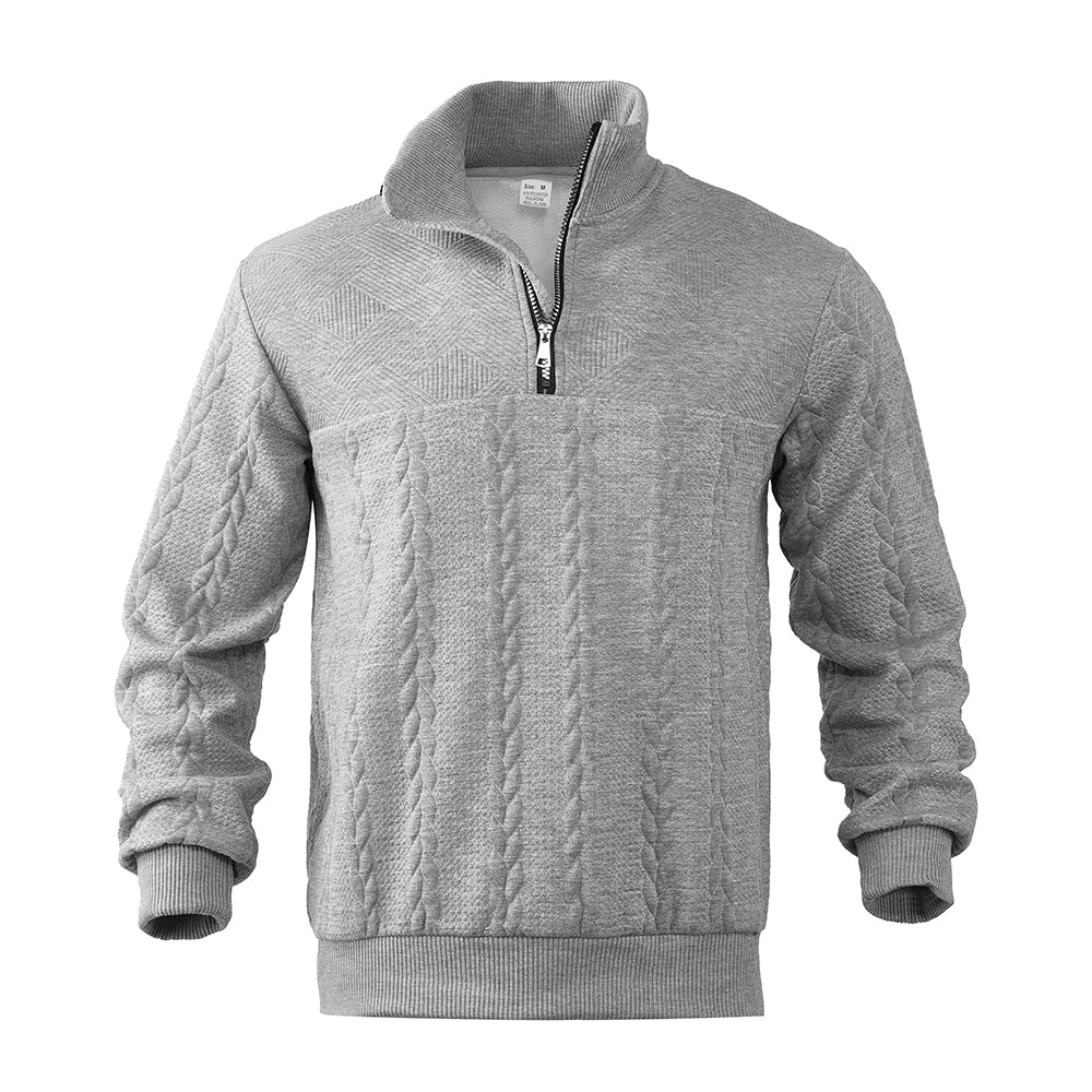 Henry | Sudadera premium con media cremallera