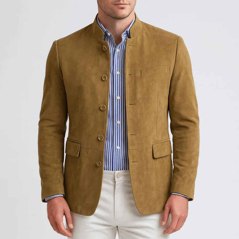 Blazer con cuello mandarín