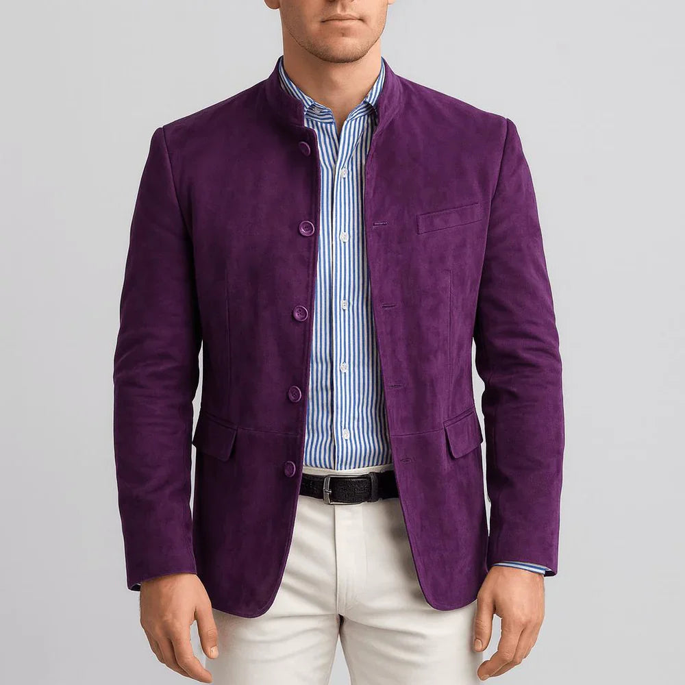 Blazer con cuello mandarín