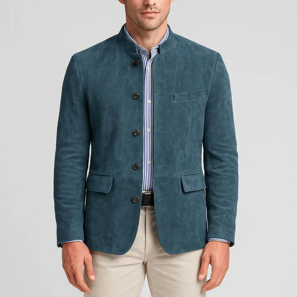 Blazer con cuello mandarín