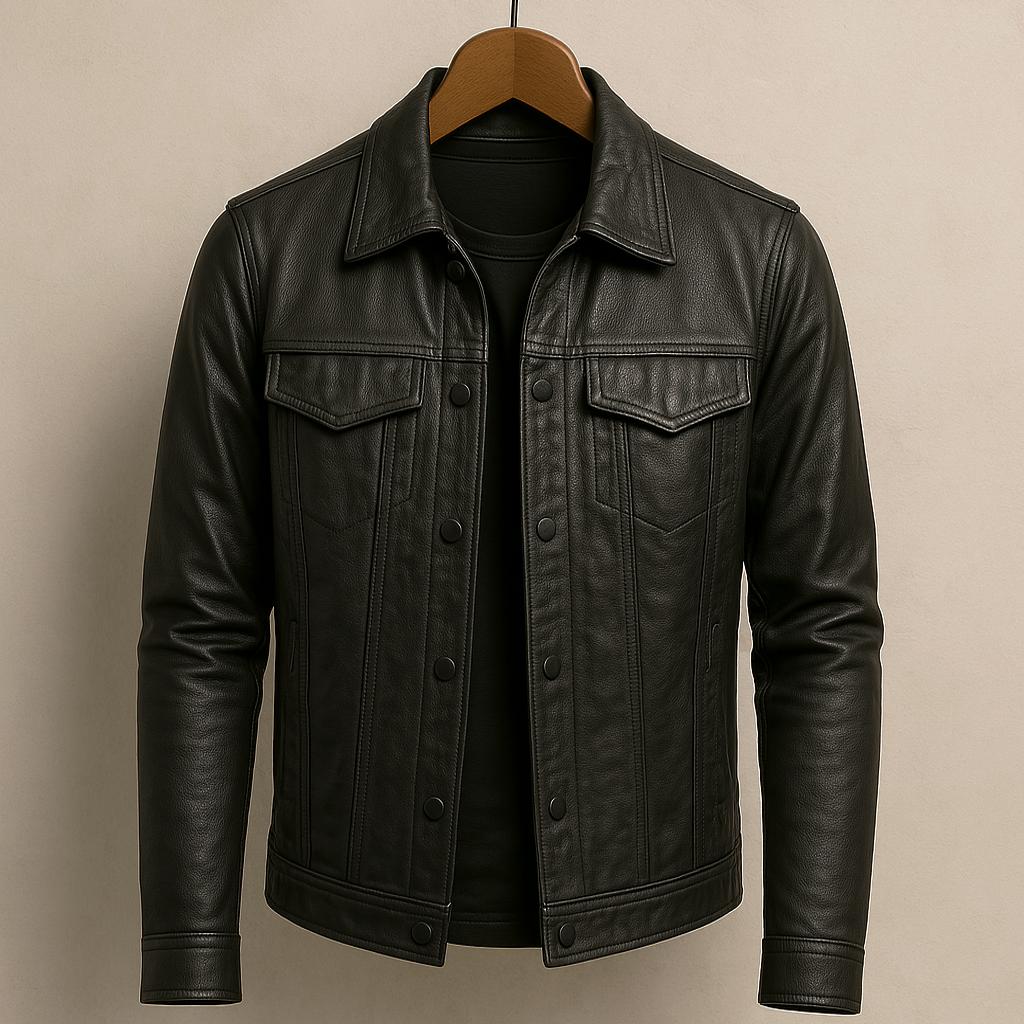 Chaqueta de cuero ligera