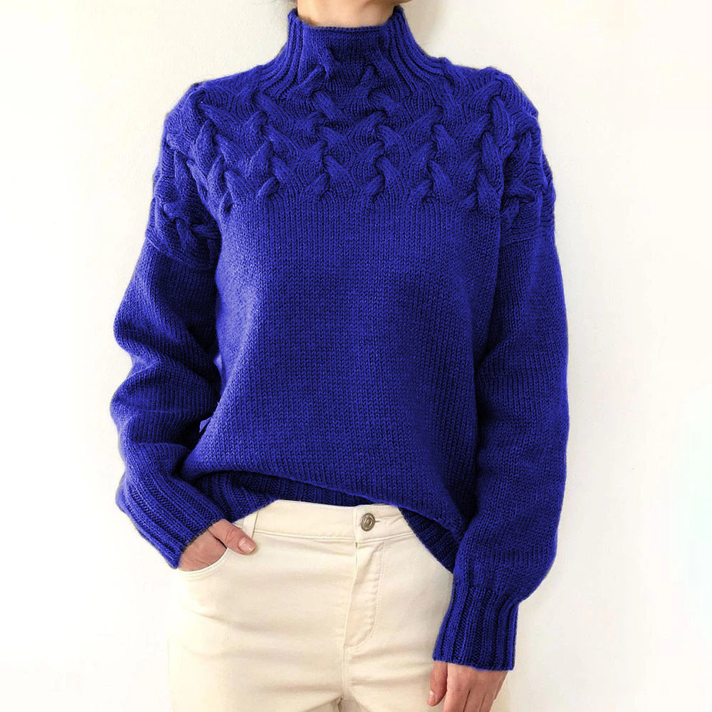 Loretta | Suéter de cuello alto suave y envolvente