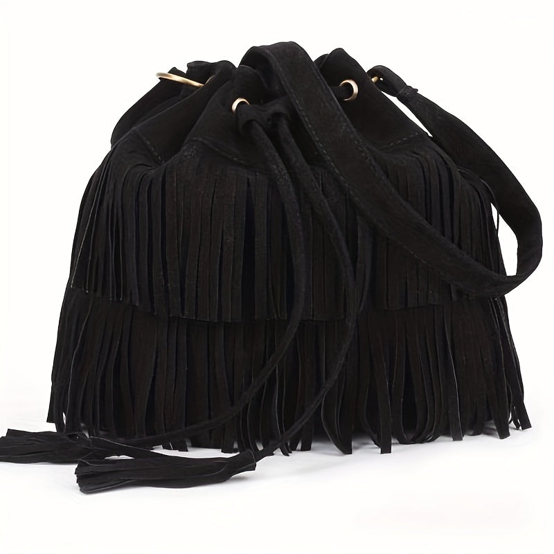 Bolso cubo con flecos Canyon