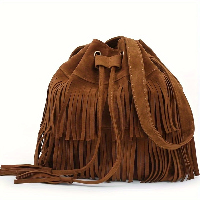 Bolso cubo con flecos Canyon