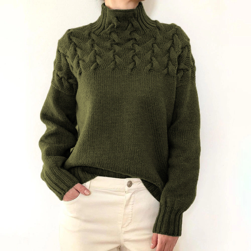 Loretta | Suéter de cuello alto suave y envolvente