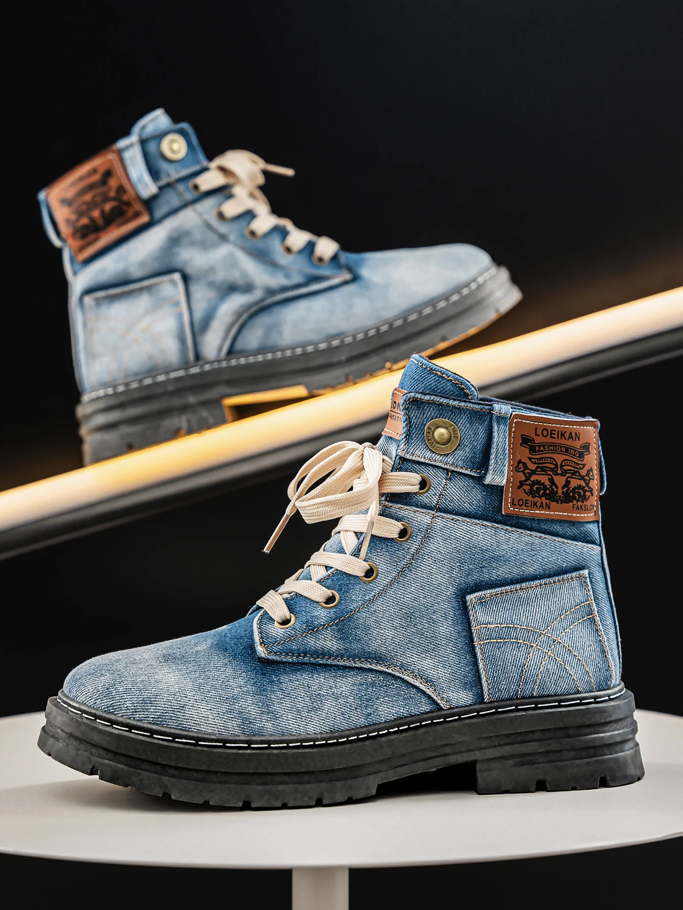 Botín de denim Wilford & Co.