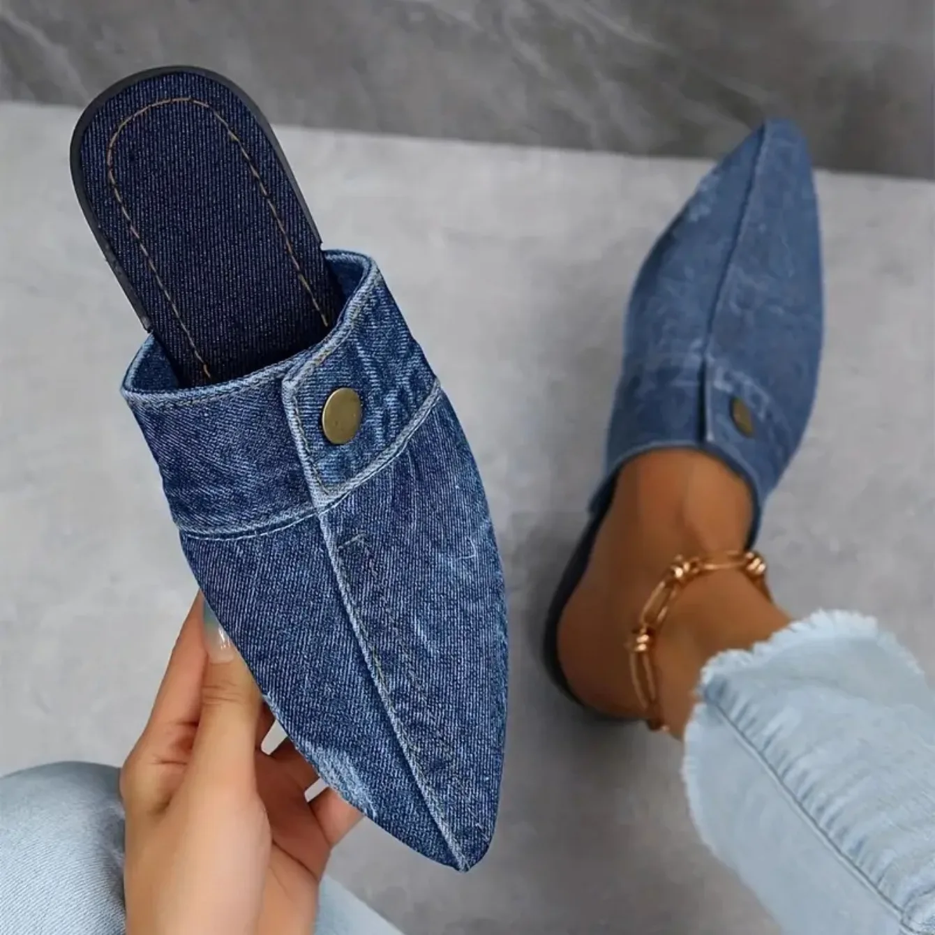 Denim Theory Sandalia Mule