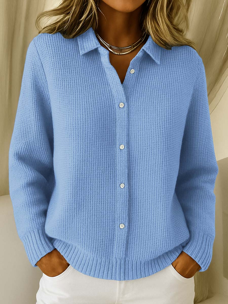 Elena | Cardigan clásico de punto suave